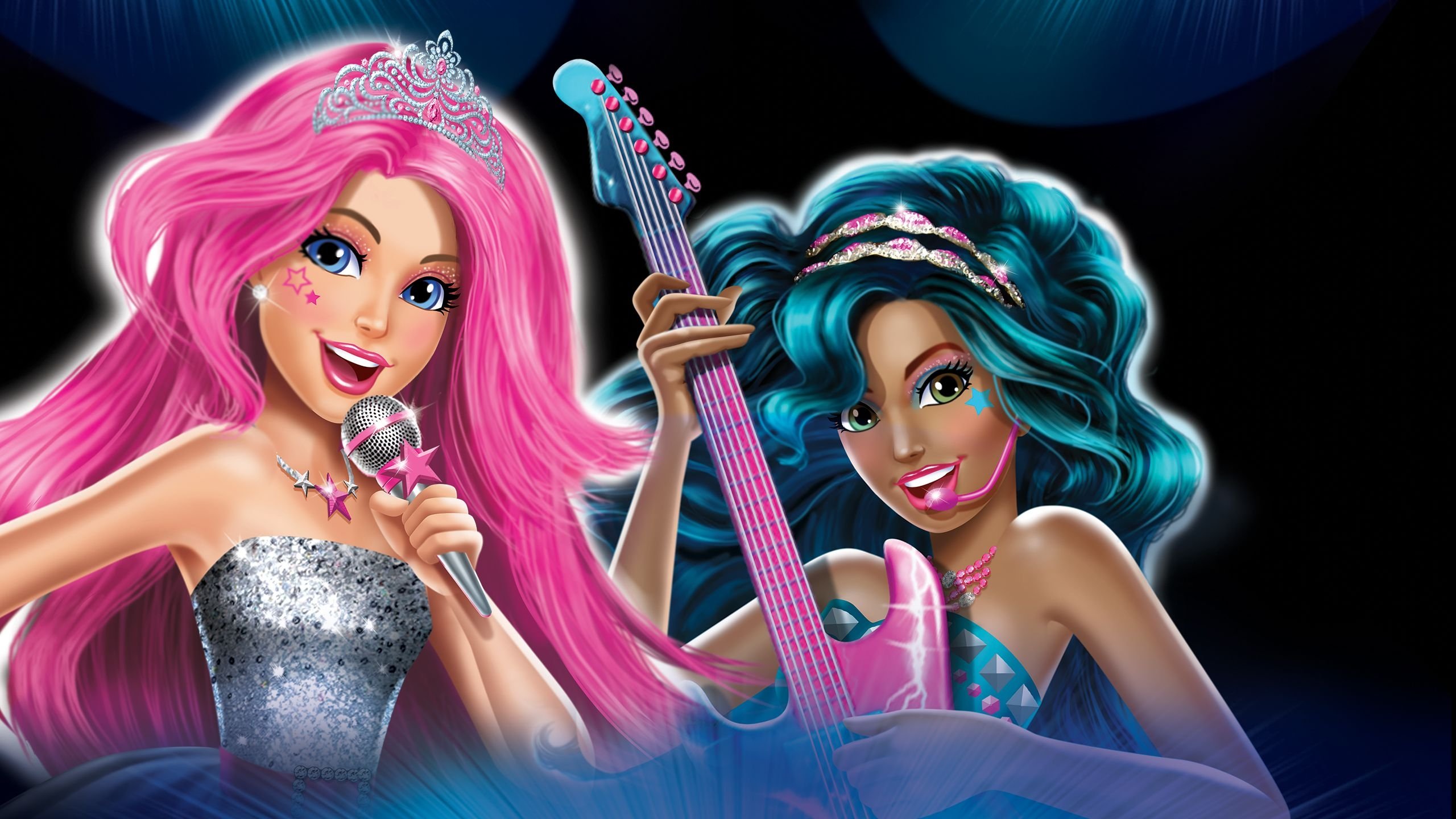 Barbie in Rock 'N Royals Background