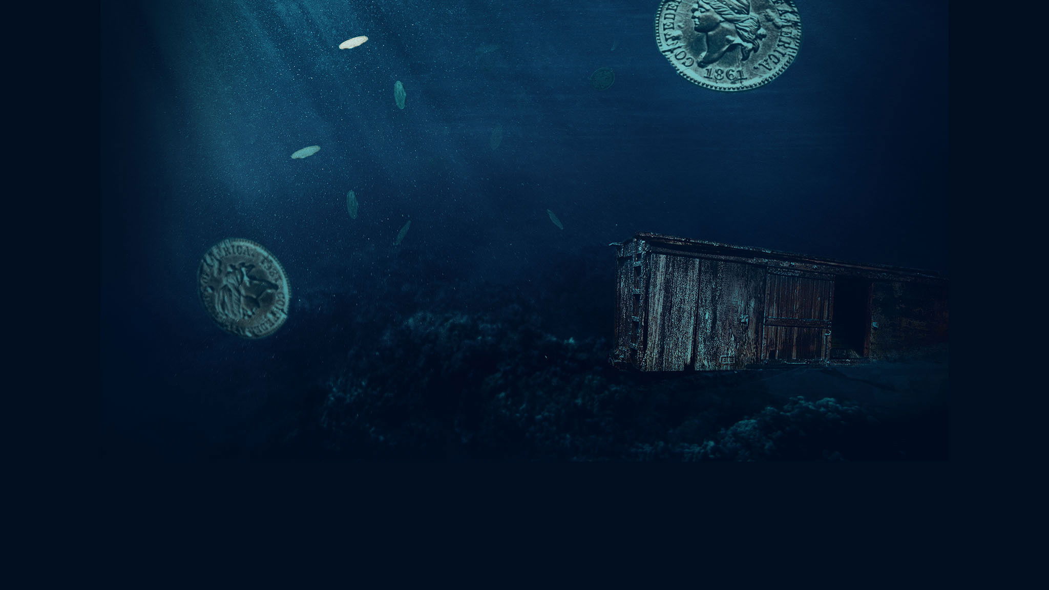 The Curse of Civil War Gold Background