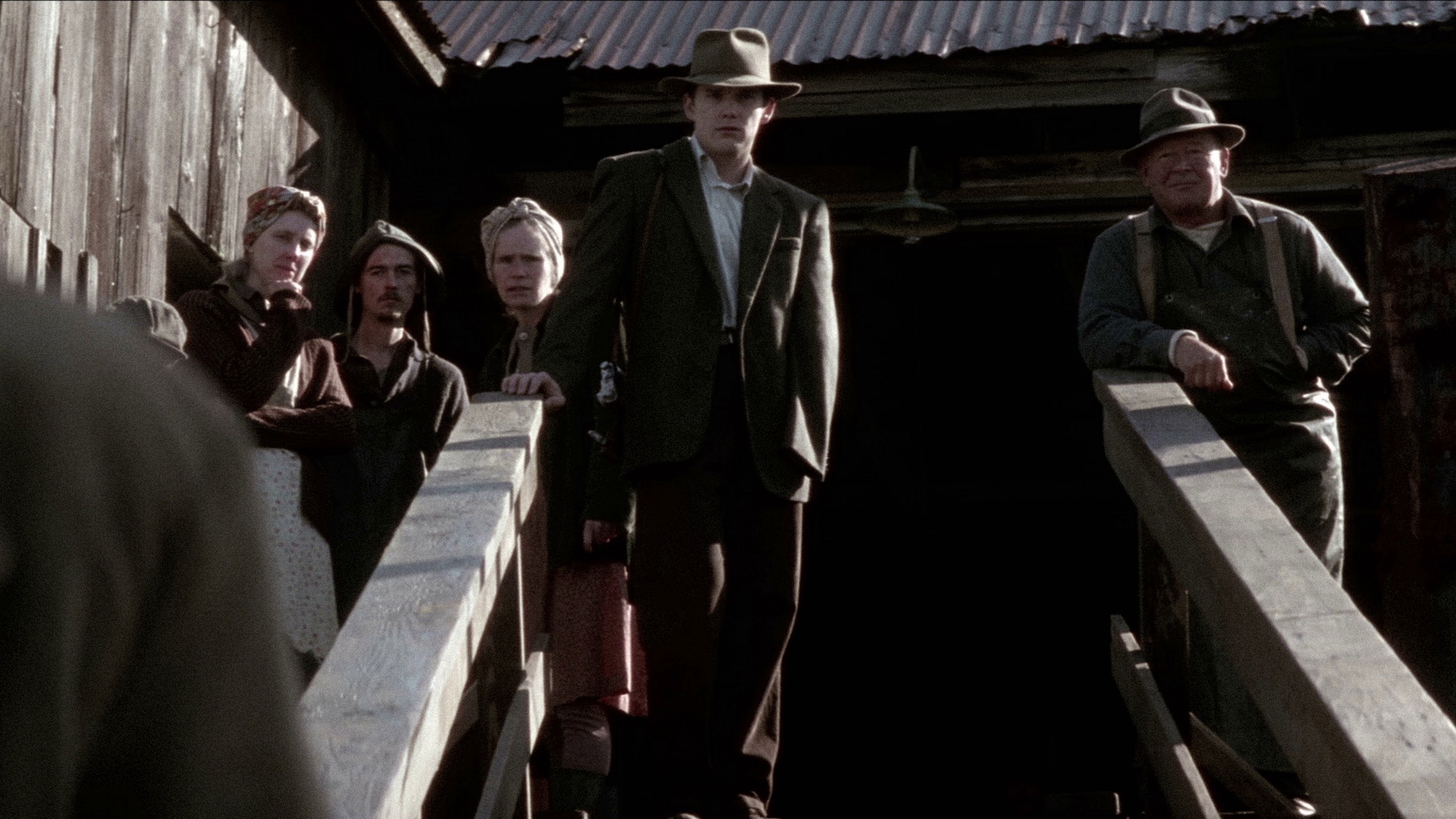 Snow Falling on Cedars Background