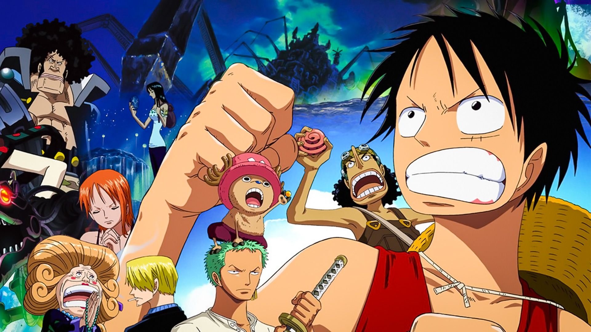 One Piece: Giant Mecha Soldier of Karakuri Castle Background