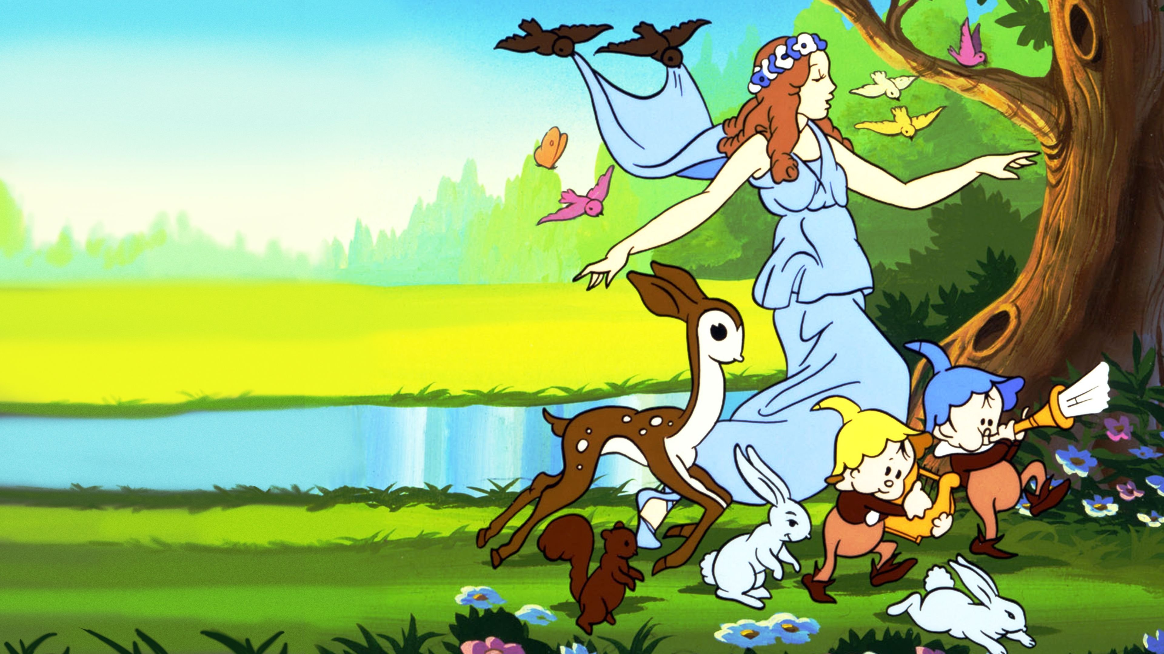 The Goddess of Spring Background