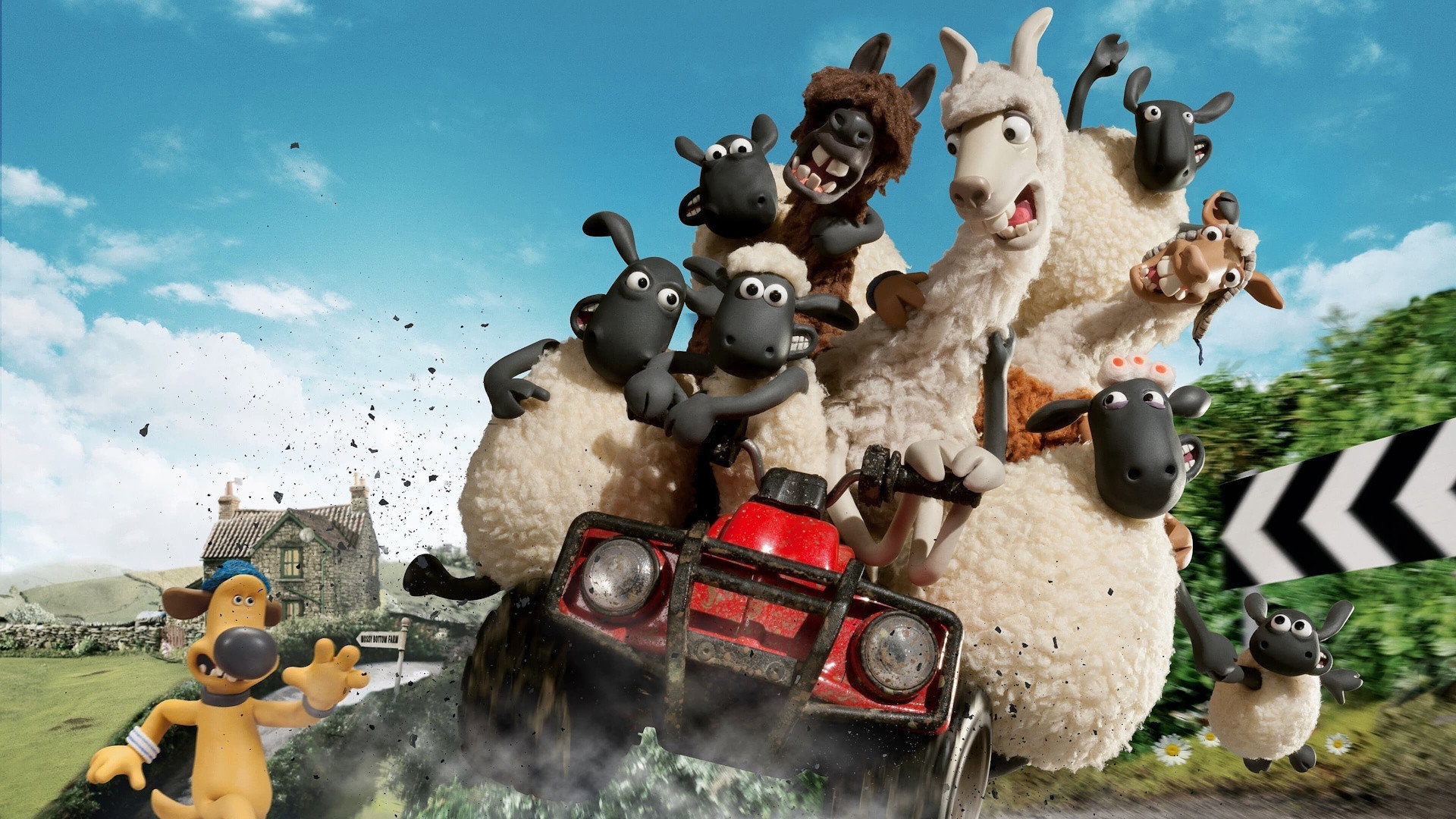 Shaun the Sheep: The Farmer's Llamas Background