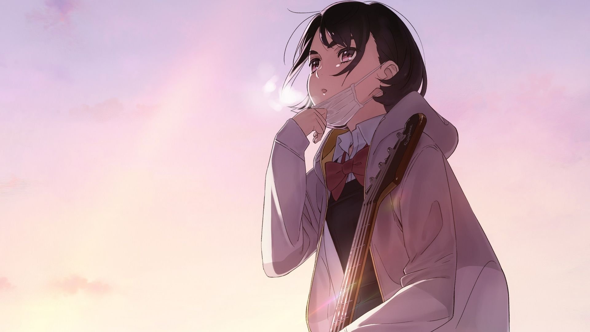 Her Blue Sky Background