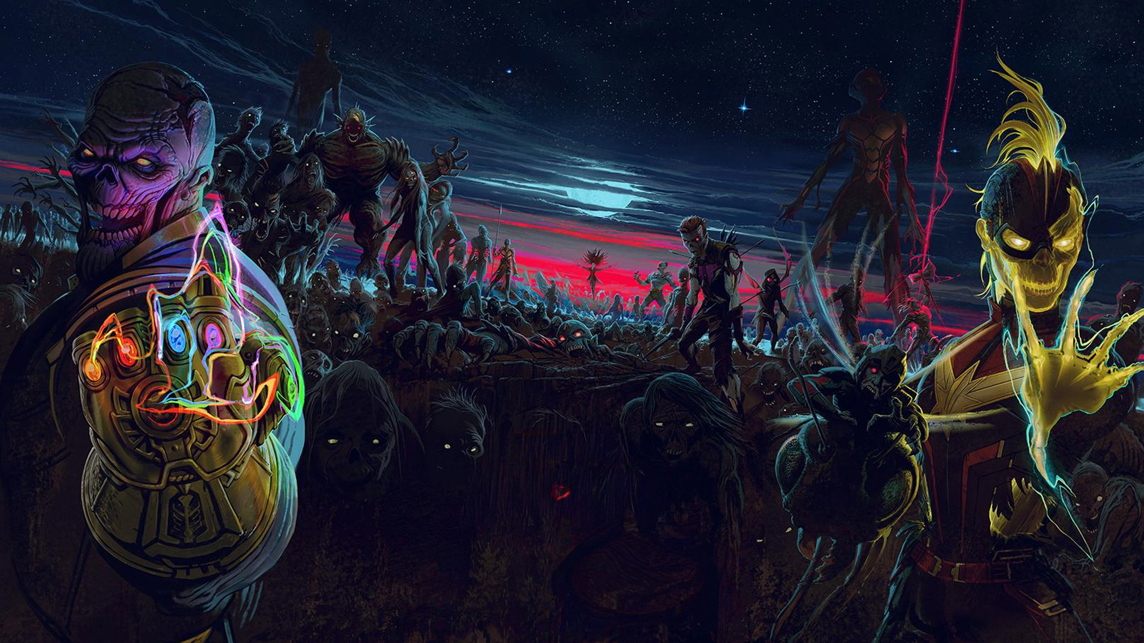 Marvel Zombies Background