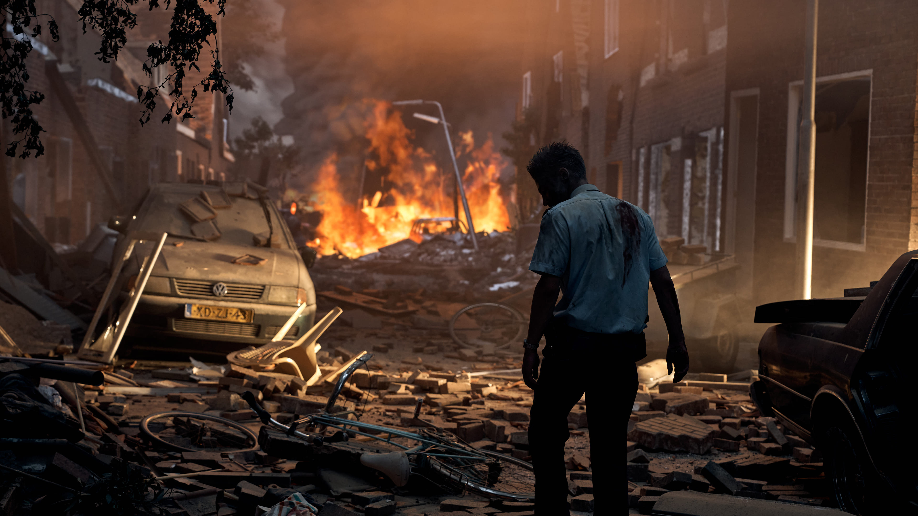 De vuurwerkramp Background